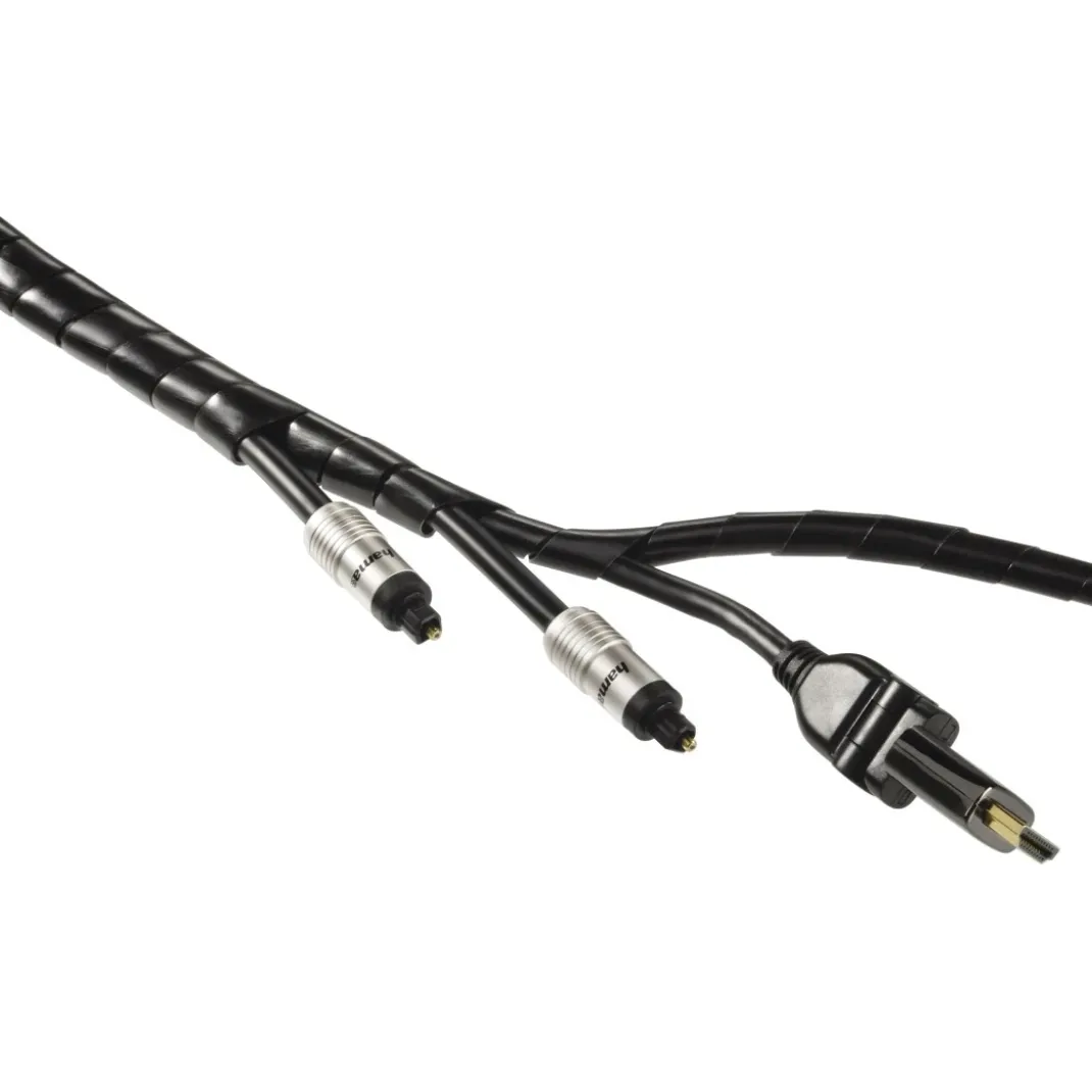 Flexibler Spiral-Kabelschlauch, universal, 7,5 - 30 mm, 2,5 m, Schwarz