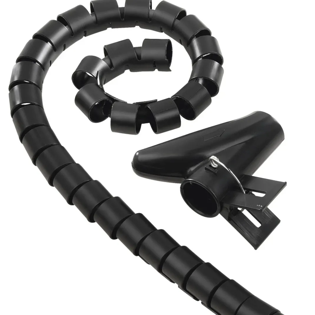 Flexibler Spiral-Kabelschlauch, universal, 20 mm, 2,5 m, Schwarz