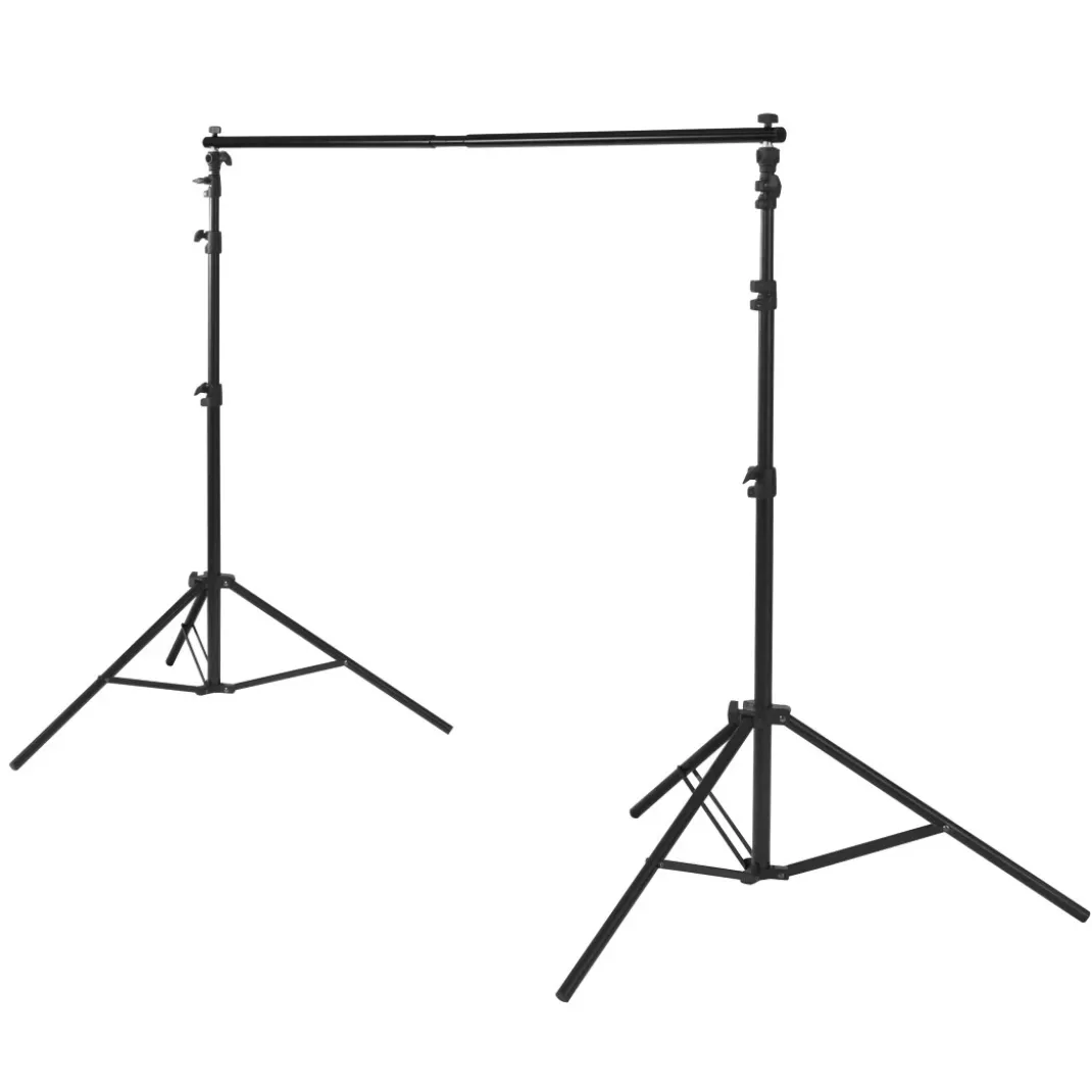 Foto-Hintergrundsystem für Studio und unterwegs, 158-295 cm, ausziehbar