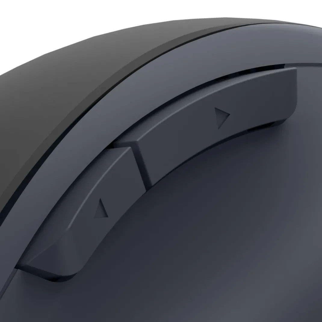 Funkmaus "WM-500", ergonomisch, 6 Tasten, ohne Klickgeräusch, Akku, Schwarz