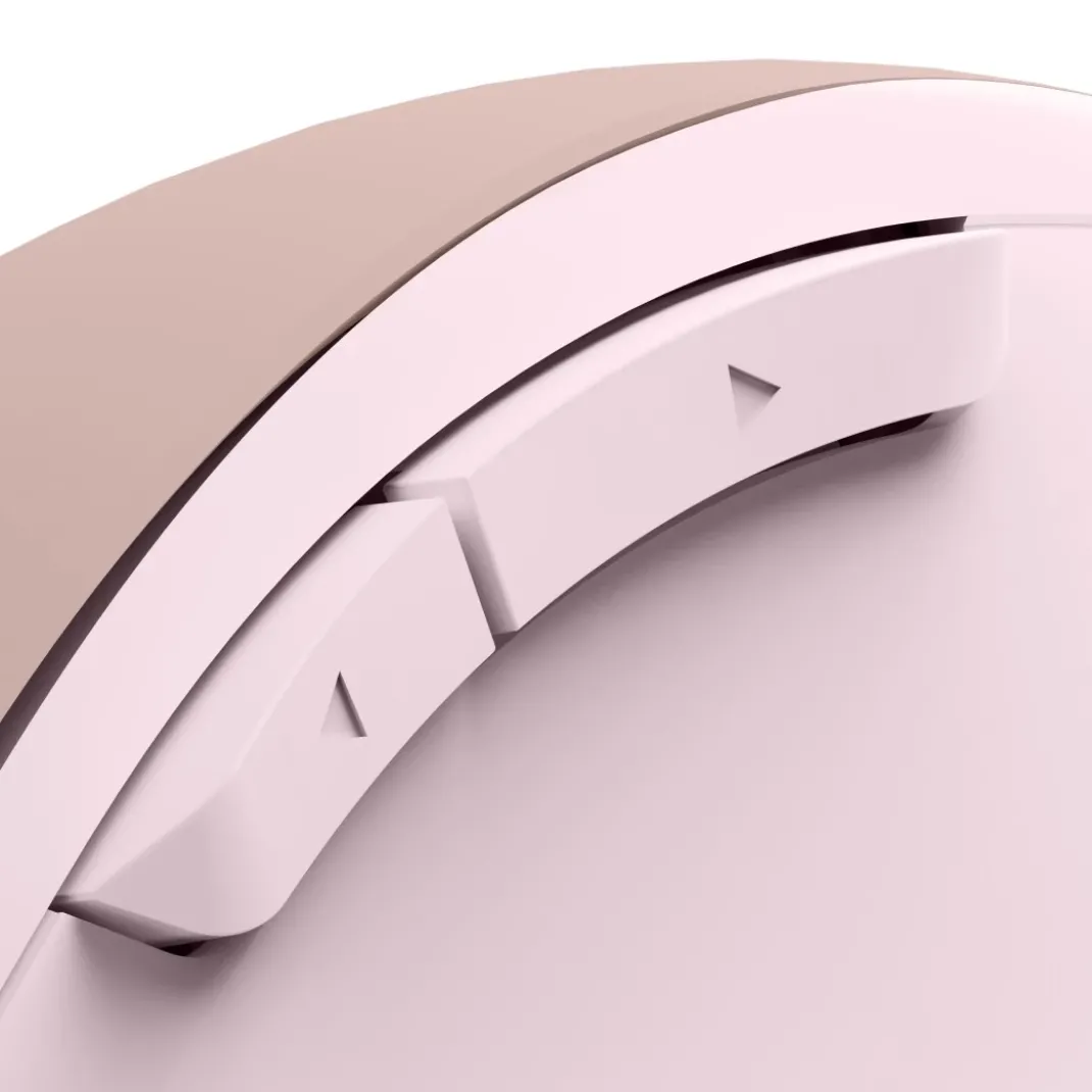 Funkmaus "WM-500", ergonomisch, 6 Tasten, ohne Klickgeräusch, Akku, Rosa