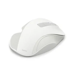 Funkmaus "WM-500", ergonomisch, 6 Tasten, ohne Klickgeräusch, Akku, Weiß