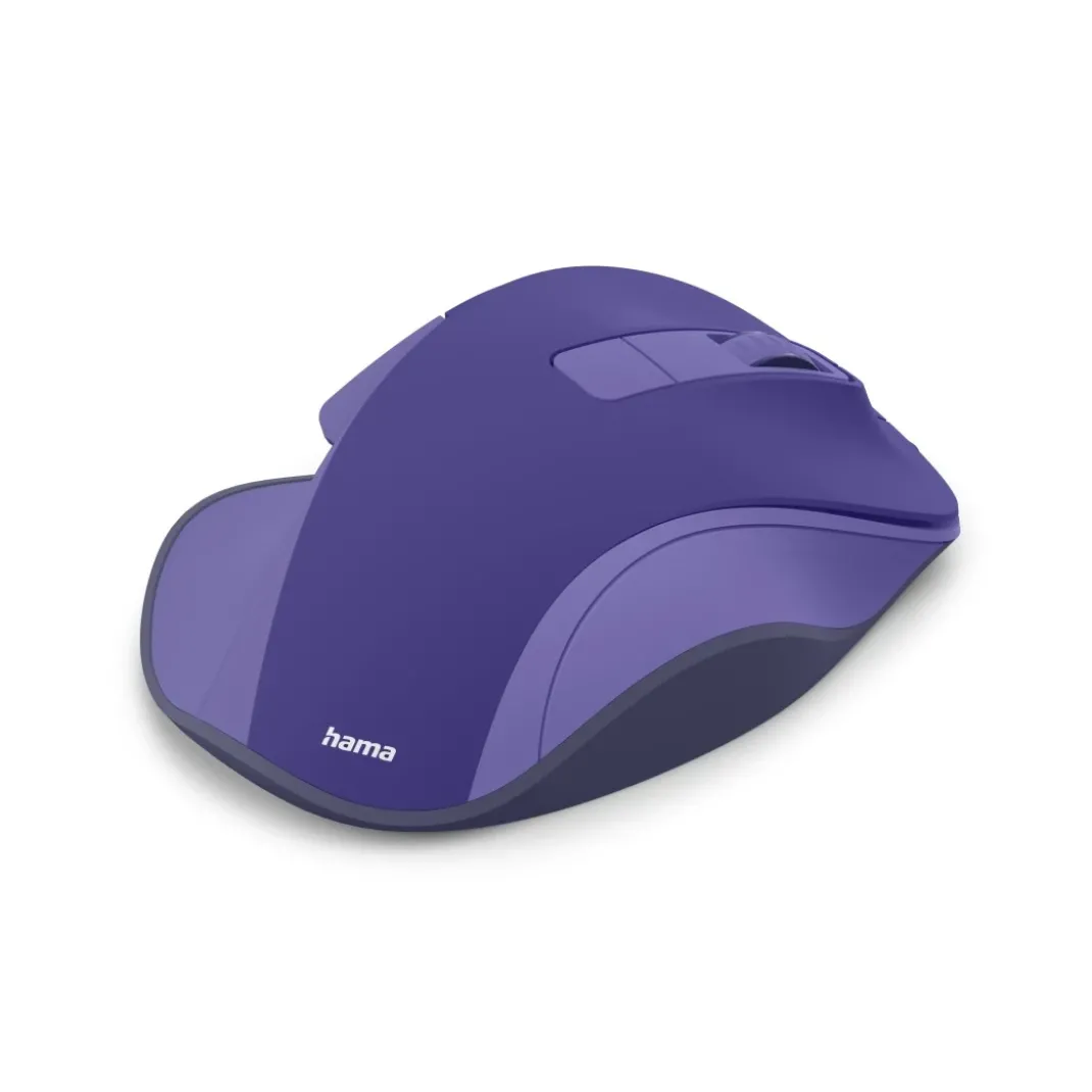 Funkmaus "WM-500", ergonomisch, 6 Tasten, ohne Klickgeräusch, Akku, Blau