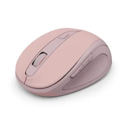 Funkmaus "WM-400", ergonomisch, optisch, 6 Tasten, ohne Klickgeräusch, Pink