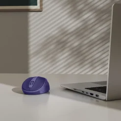 Funkmaus "WM-400", ergonomisch, optisch, 6 Tasten, ohne Klickgeräusch, Blau