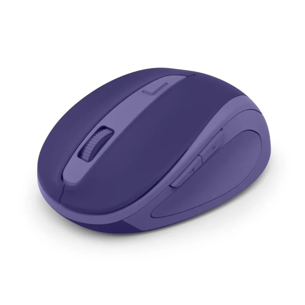 Funkmaus "WM-400", ergonomisch, optisch, 6 Tasten, ohne Klickgeräusch, Blau
