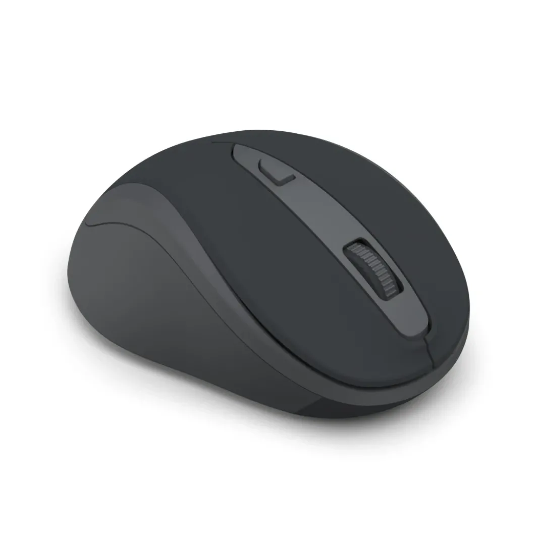 Funkmaus "WM-400", ergonomisch, optisch, 6 Tasten, ohne Klickgeräusch, SW