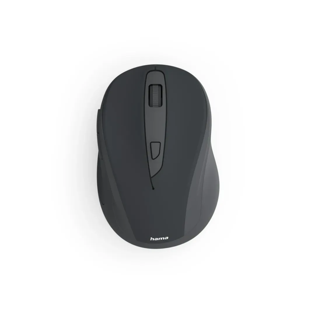 Funkmaus "WM-400", ergonomisch, optisch, 6 Tasten, ohne Klickgeräusch, SW