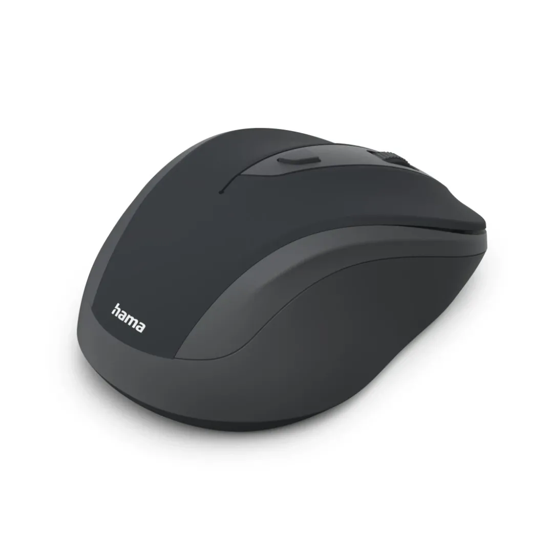 Funkmaus "WM-400", ergonomisch, optisch, 6 Tasten, ohne Klickgeräusch, SW