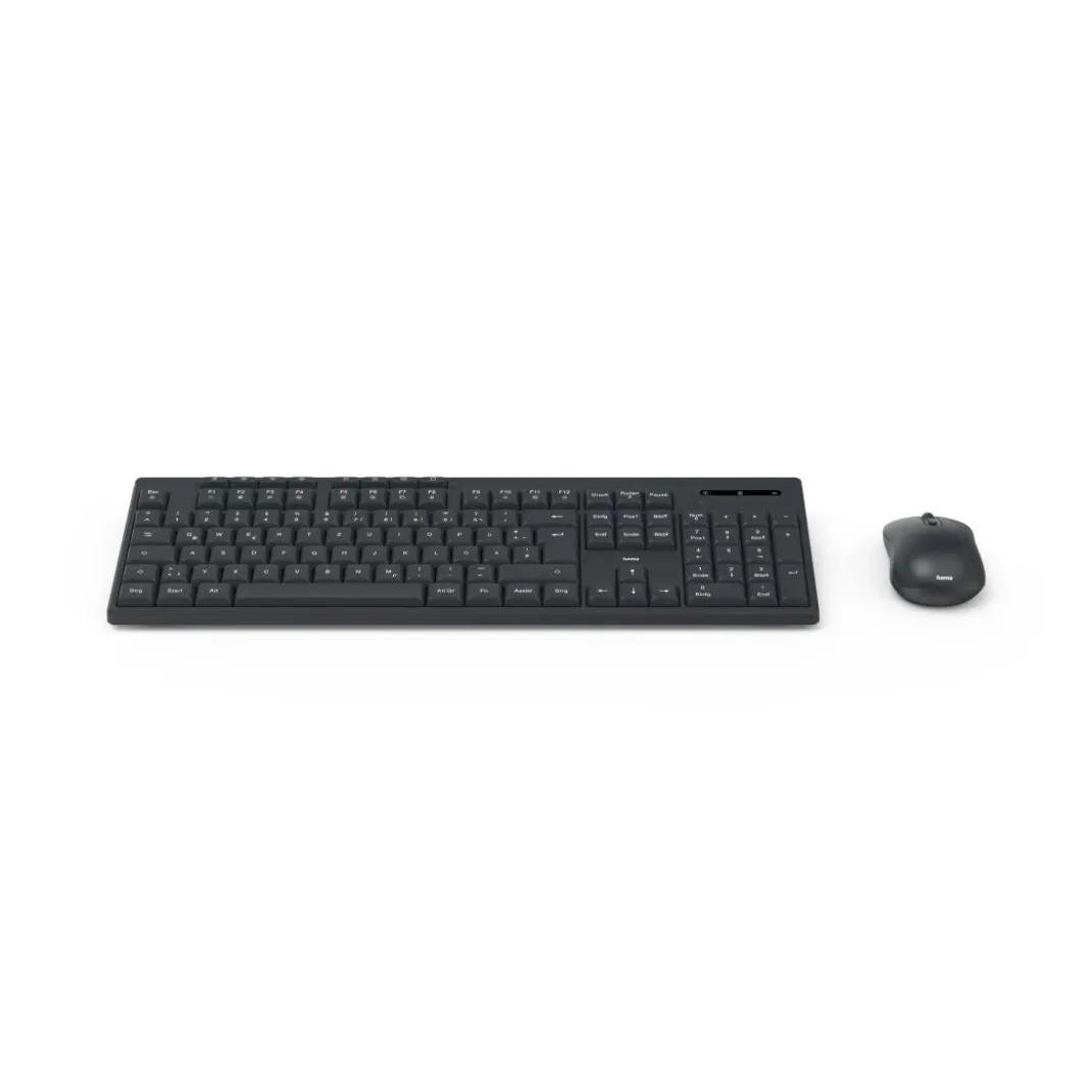 Funktastatur mit Maus "WKM-200", kabellos, 8 Media-Tasten, Schw., QWERTZ DE