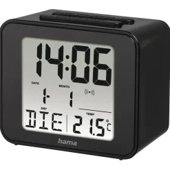 Funkwecker "Cube", Schwarz