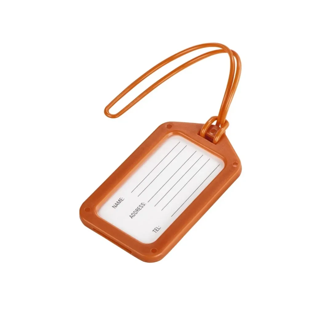 Gepäckanhänger, 9 x 5 cm, 2er-Set, Orange
