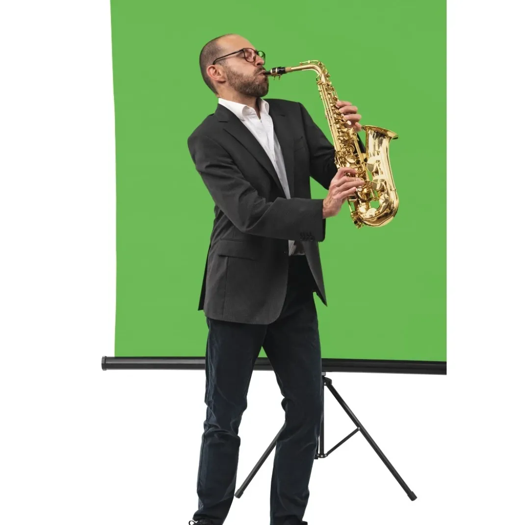 Greenscreen Hintergrund, Stoff, 2,95 x 6 m, Grün