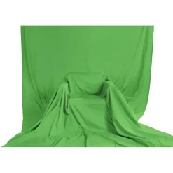 Greenscreen Hintergrund, Stoff, 2,95 x 6 m, Grün