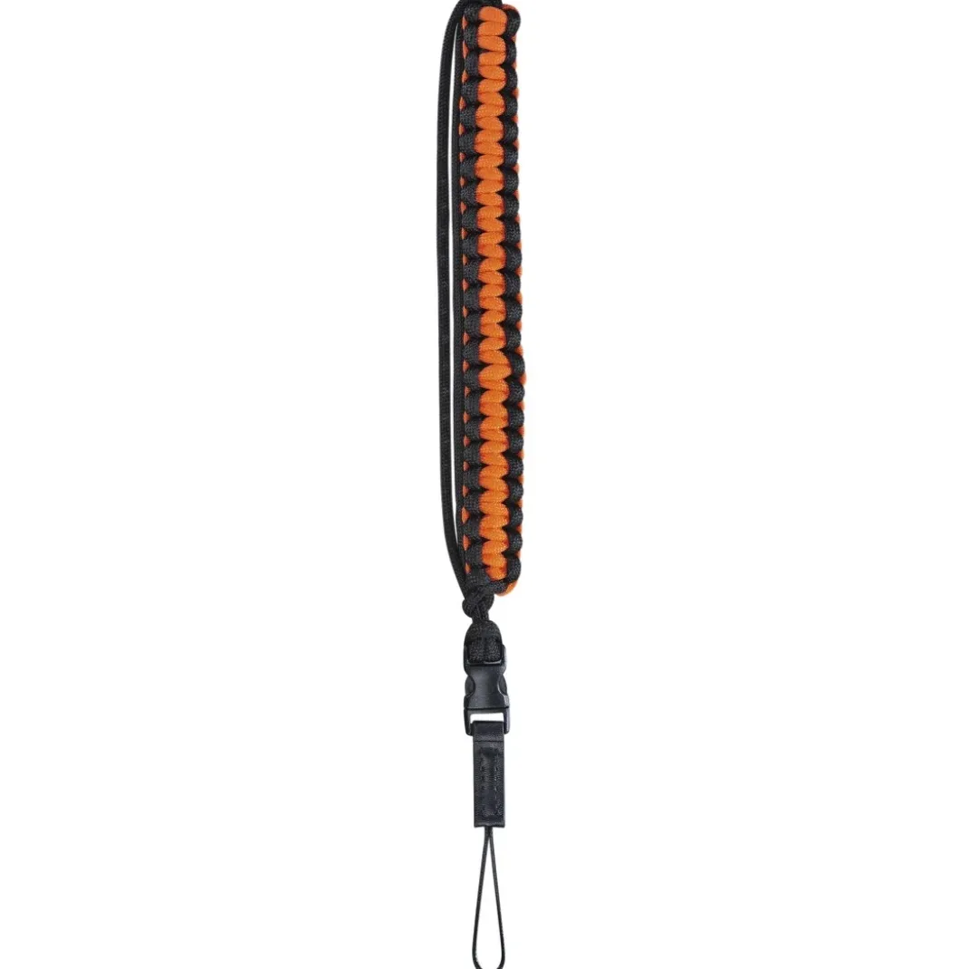Handschlaufe "Braid 20", Schnellverschluss, Länge 20 cm, Schwarz/Orange