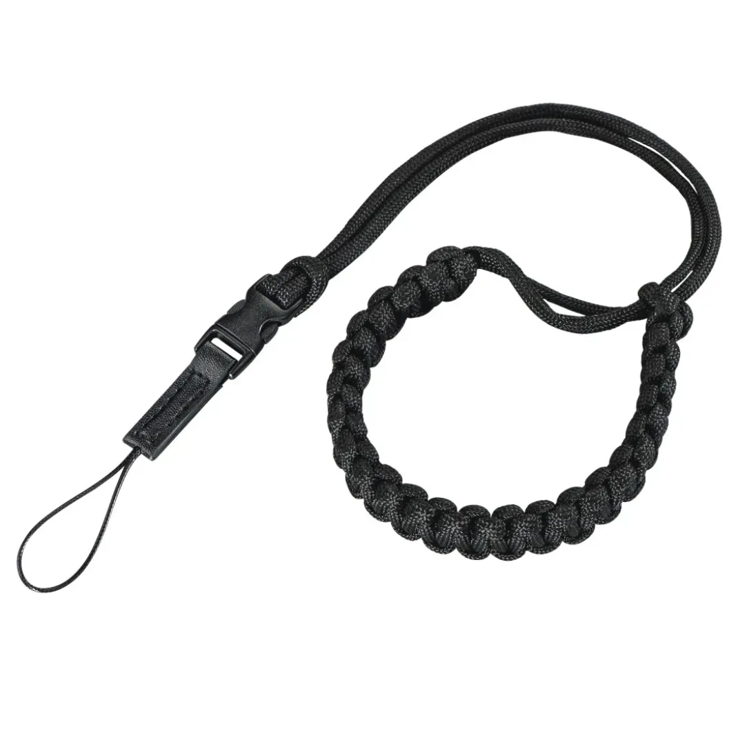 Handschlaufe "Braid 20", Schnellverschluss, Länge 20 cm, Schwarz
