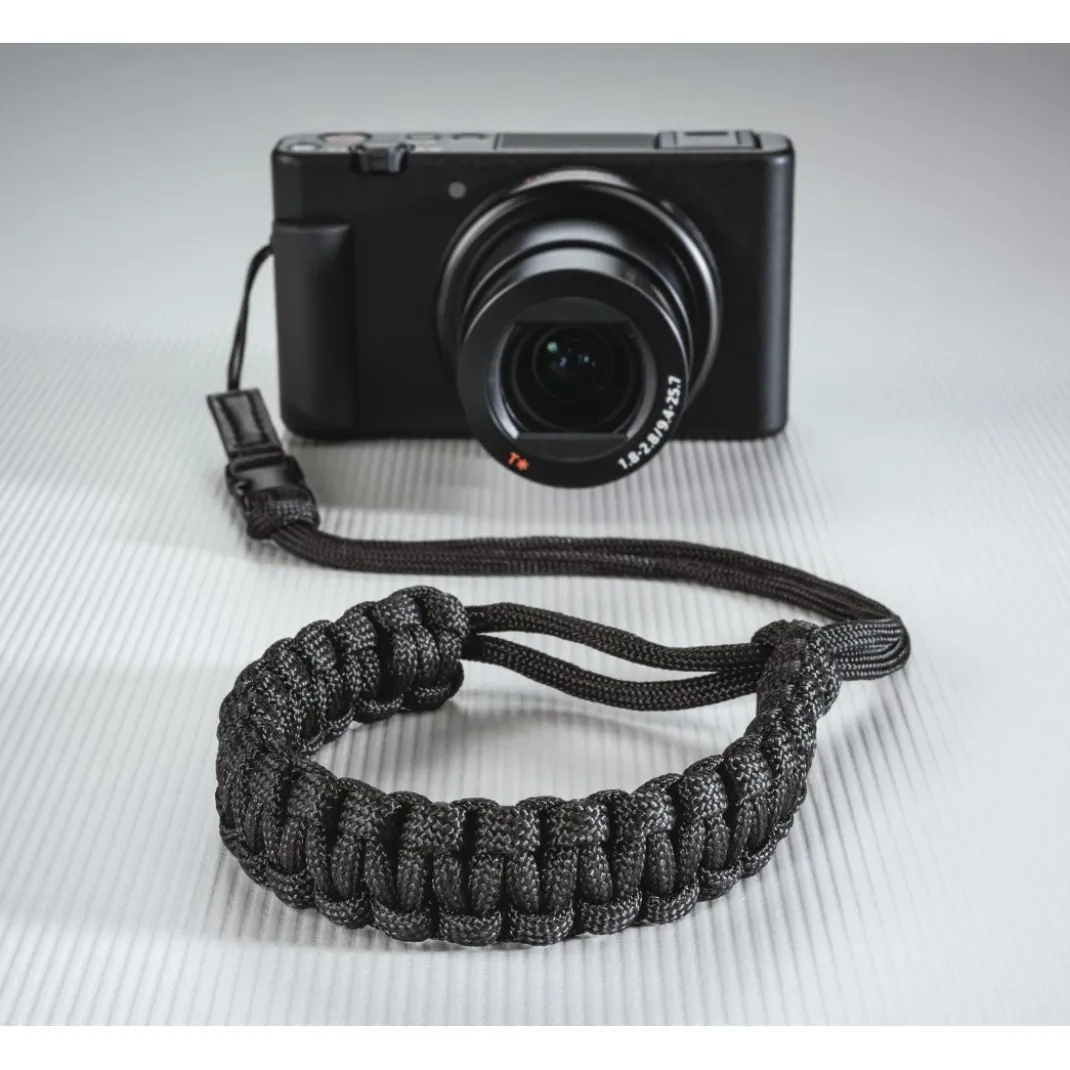 Handschlaufe "Braid 20", Schnellverschluss, Länge 20 cm, Schwarz