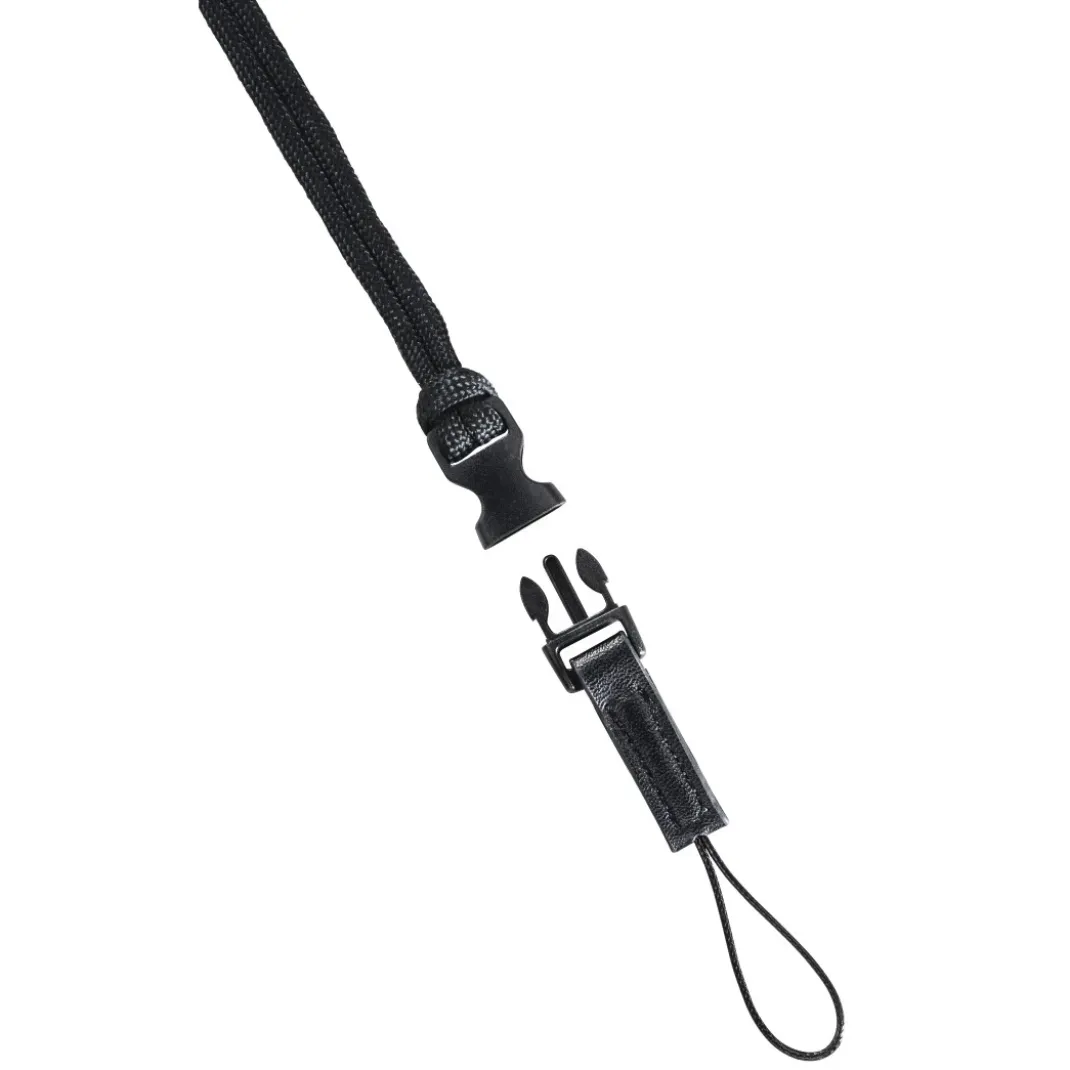 Handschlaufe "Braid 20", Schnellverschluss, Länge 20 cm, Schwarz/Gelb