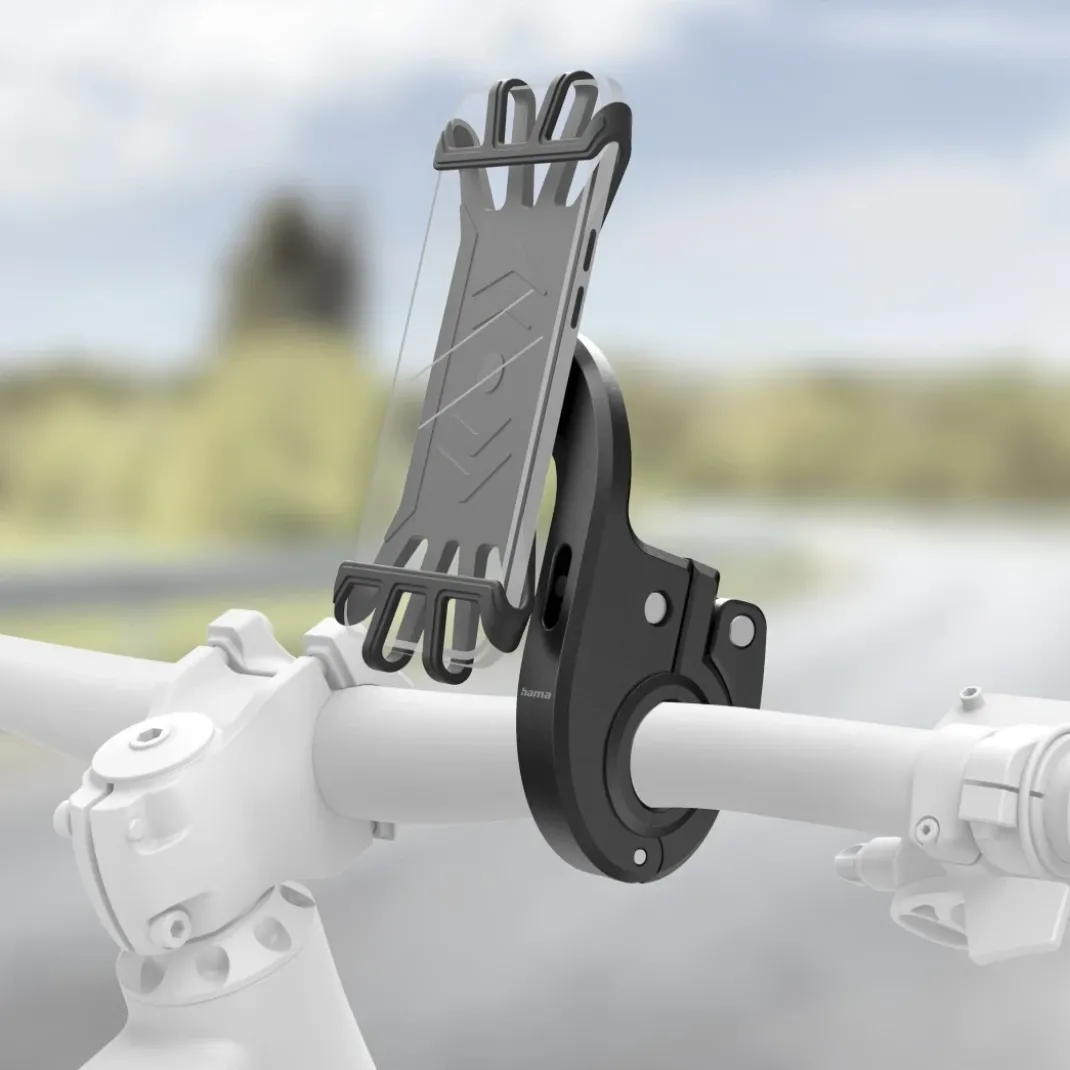 Handyhalterung für E-Bike, schnelle Anbringung, Silikon, drehbar, universal