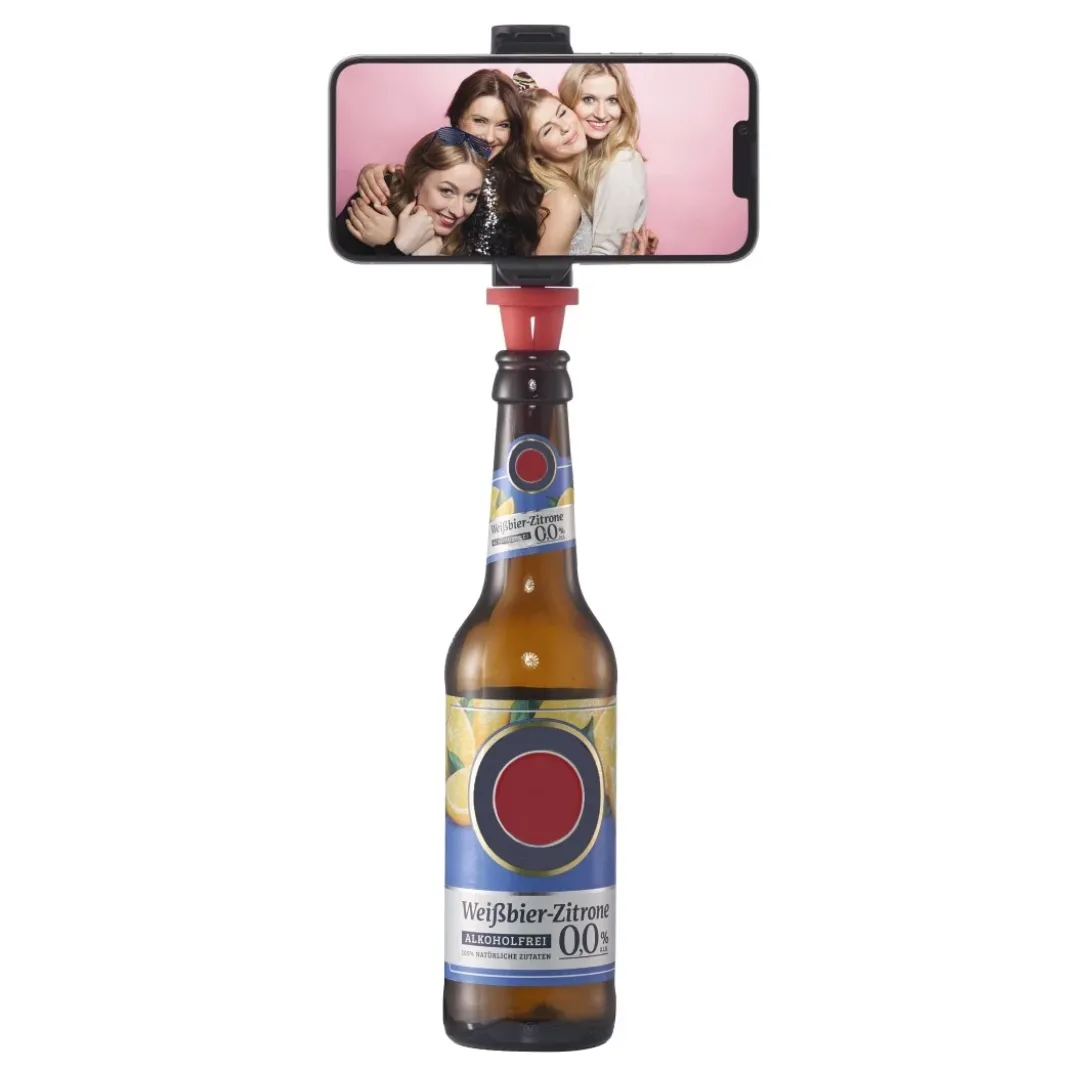 Handyhalterung für Flaschen "Bottle Pod Fun", für Smartphones 5,8 - 8,5 cm