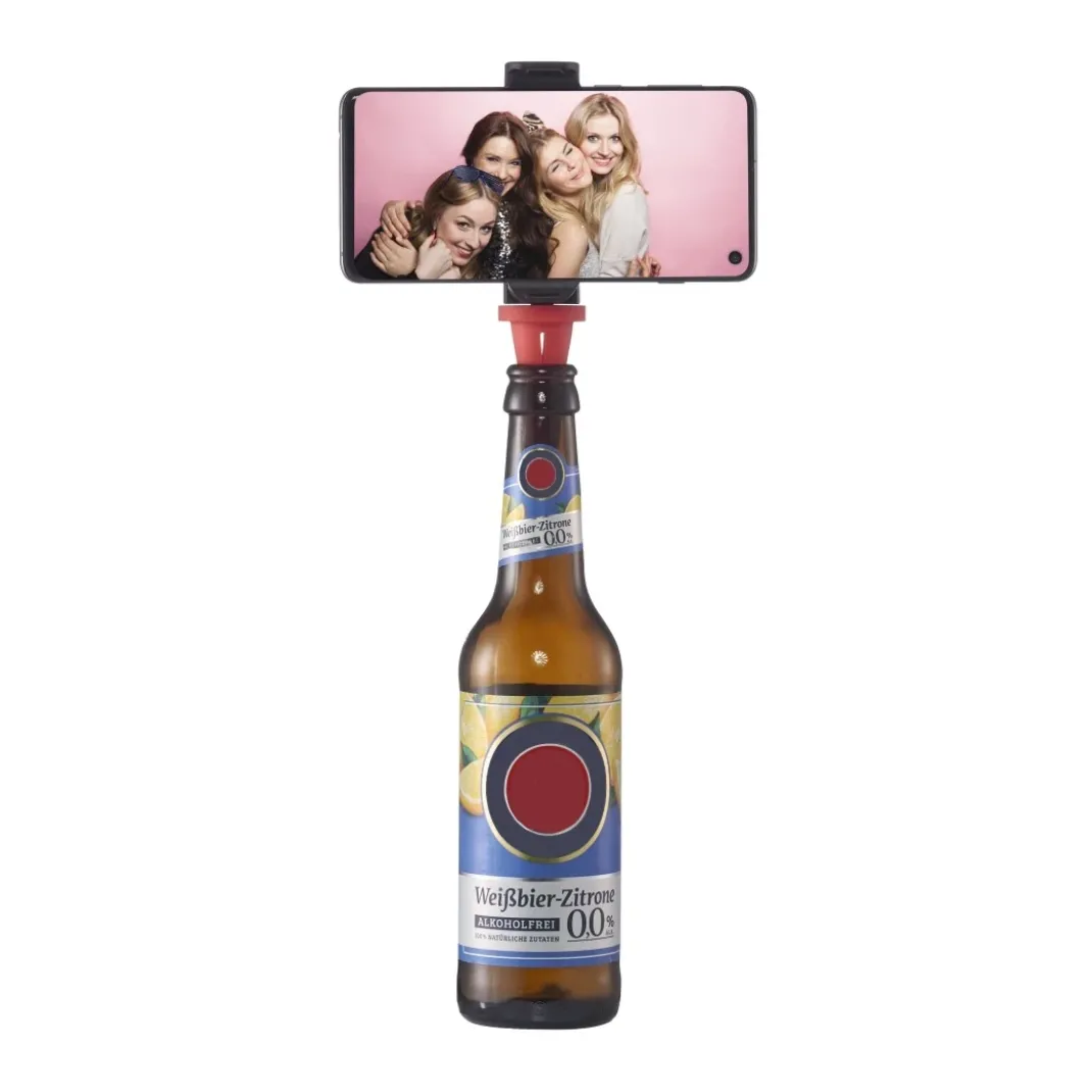 Handyhalterung für Flaschen "Bottle Pod Fun", für Smartphones 5,8 - 8,5 cm