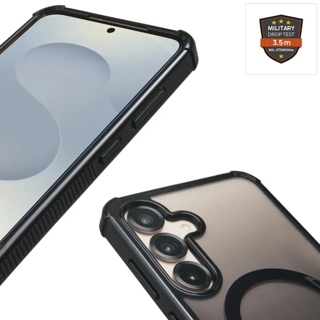 Handyhülle "Extreme Protect" für Samsung Galaxy S25, magnetisch, Schwarz
