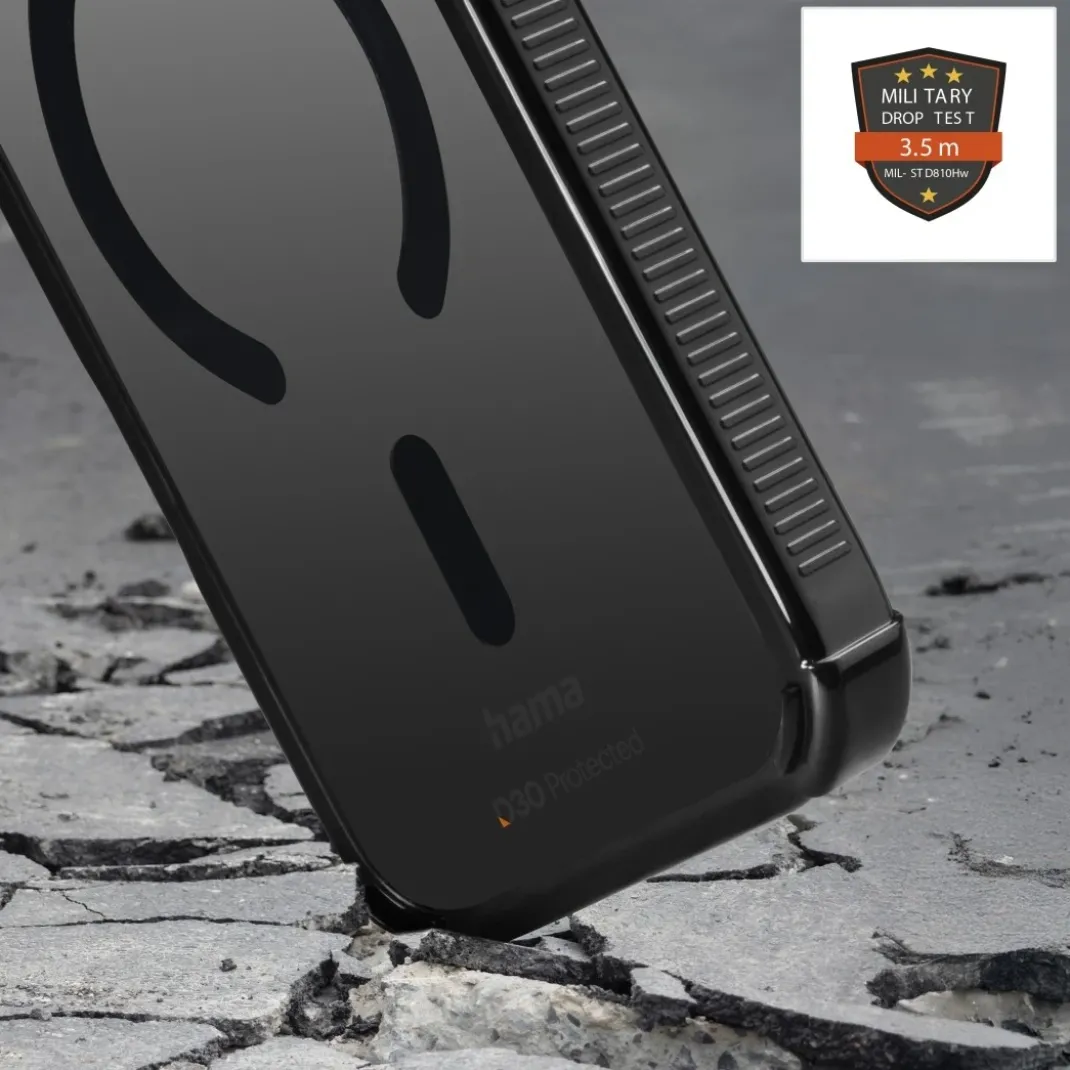 Handyhülle "Extreme Protect" f Apple iPhone 17 Pro Max, magnetisch, Schwarz