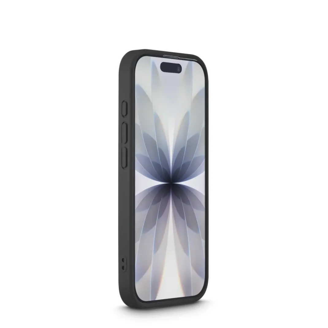 Handyhülle "Frame Protect" für iPhone 17, magnetisch, durchsichtig, Schwarz
