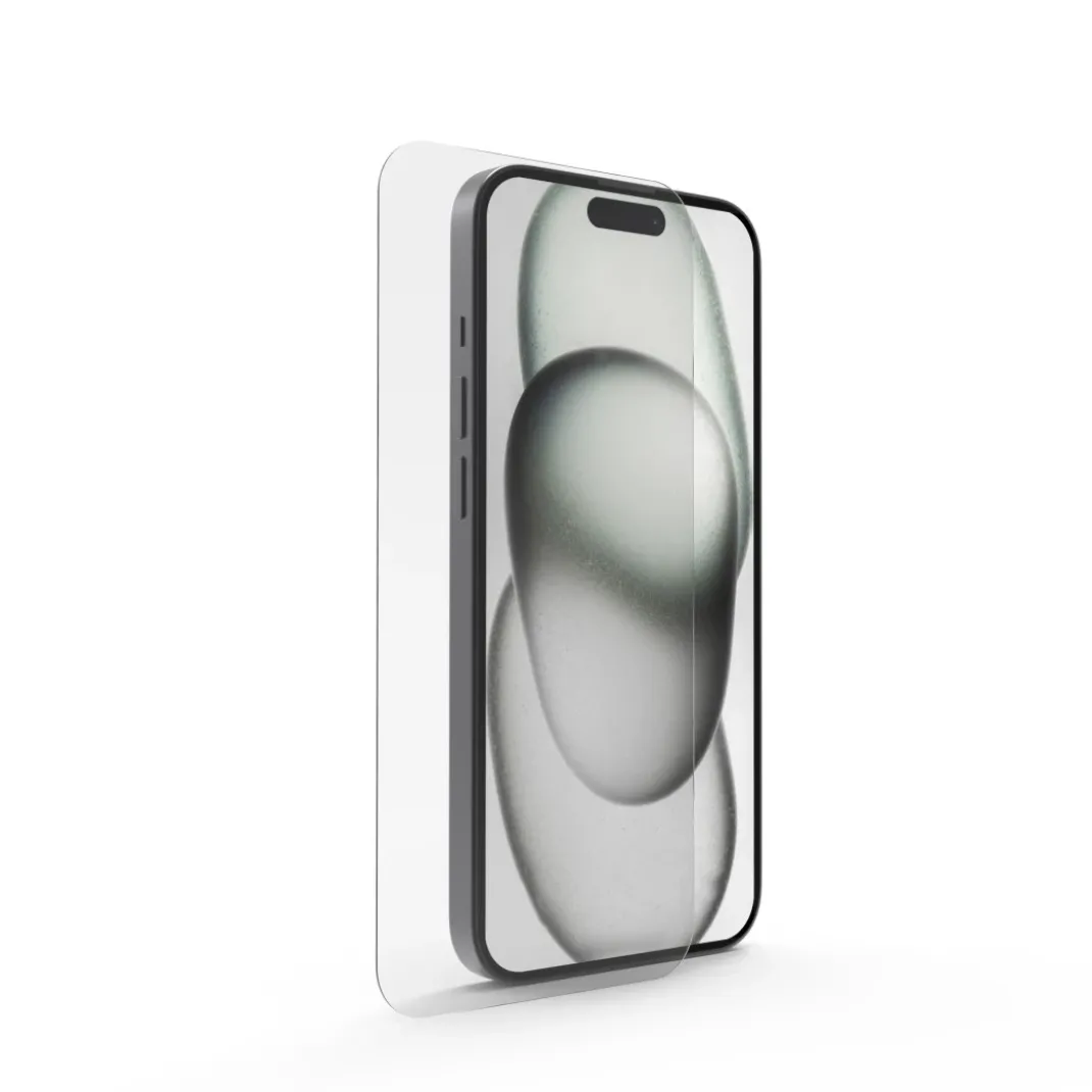 Handy-Schutzglas "Clear Protect" für Apple iPhone 15 Pro, Montagehilfe