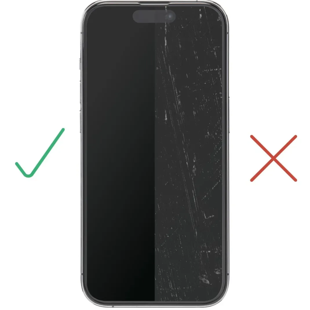Handy-Schutzglas "Clear Protect" für Apple iPhone 15 Pro, Montagehilfe