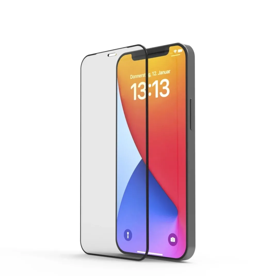 Handy-Schutzglas "Extreme Protect" für Apple iPhone 12/12 Pro, Montagehilfe
