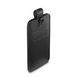 Handytasche, universal, für Handys mit 16,0x8,9x1,2 cm, Kunstleder, Schwarz