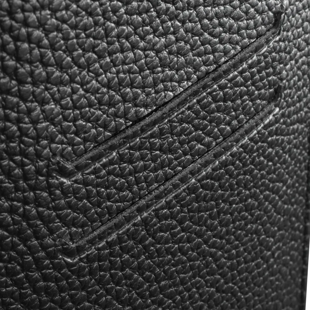 Handytasche, universal, für Handys mit 16,0x8,9x1,2 cm, Kunstleder, Schwarz