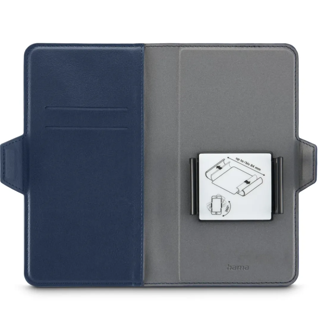 Handytasche, Universal, für Handygröße 7,5 x 15,3 cm, 3 Fächer, Blau