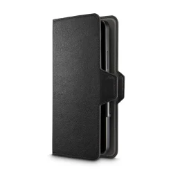 Handytasche, Universal, für Handygröße 7,5 x 15,3 cm, 3 Fächer, Schwarz