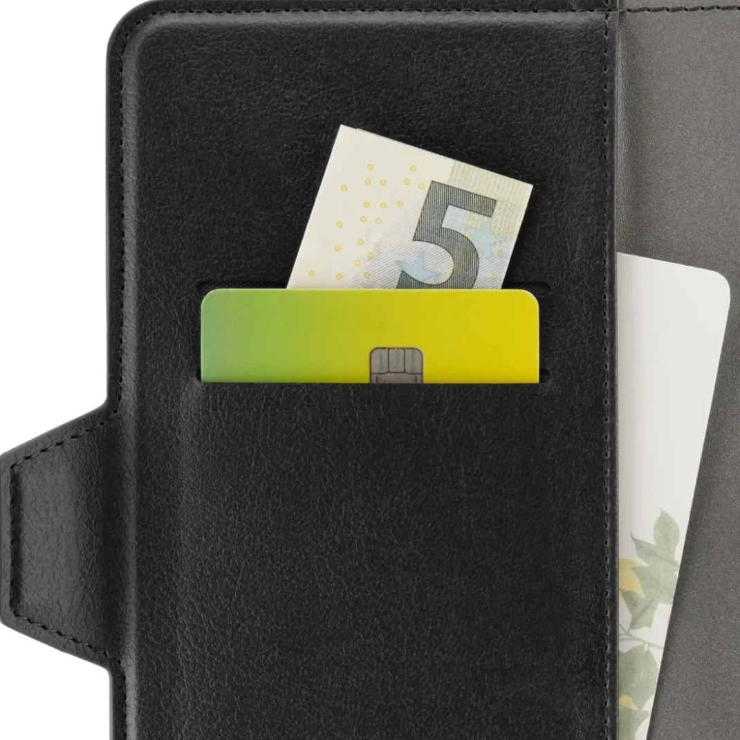 Handytasche, Universal, für Handygröße 8,0 x 17,0 cm, 3 Fächer, Schwarz