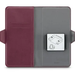 Handytasche, Universal, für Handygröße 8,0 x 17,0 cm, 3 Fächer, Rot
