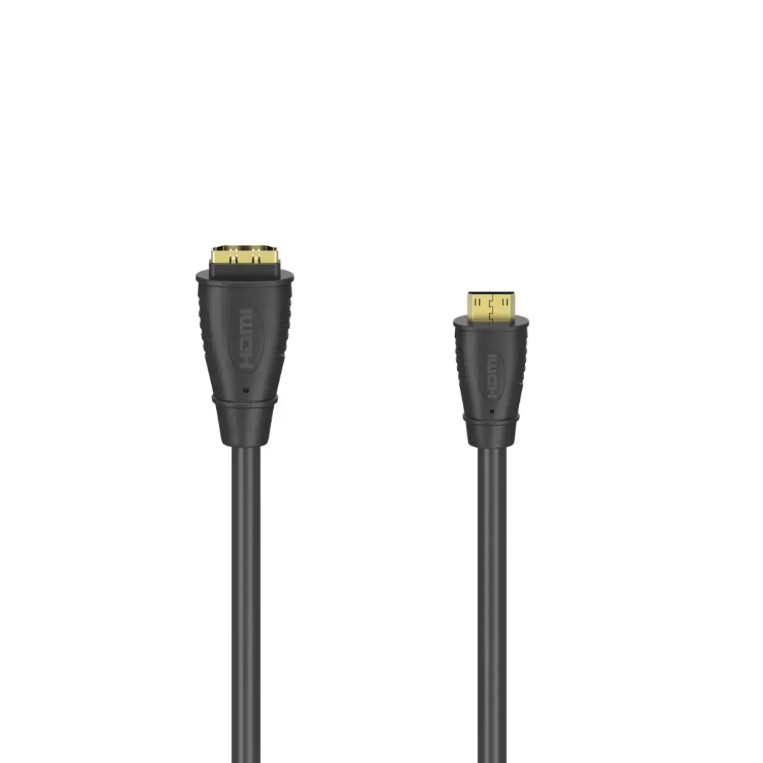HDMI™-Kabeladapter, Typ-C (Mini)-Stecker - Typ-A-Kupplung, vergoldet