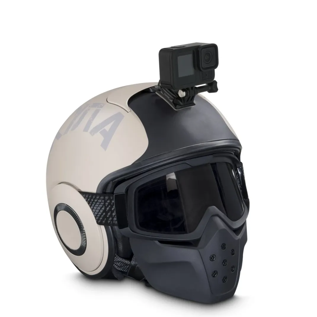 Helmhalterung für Action Cams, Helmkamera vorne befestigen, neigbar
