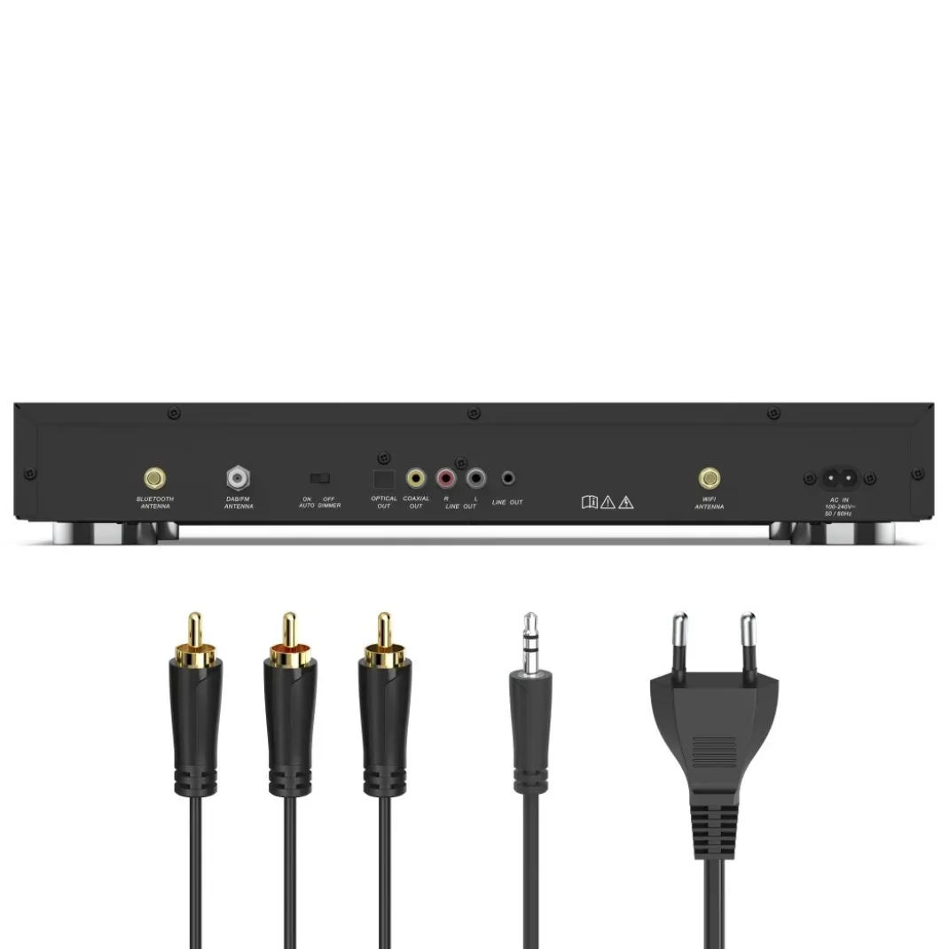 HiFi-Tuner "DIT2105", DAB+ / Internetradio / Bluetooth® RX/TX, App, Schwarz