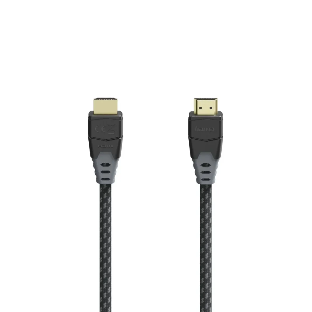 High Speed HDMI™-Kabel, St.-St., 8K, Ethernet, Gewebe, vergoldet, 1,5 m
