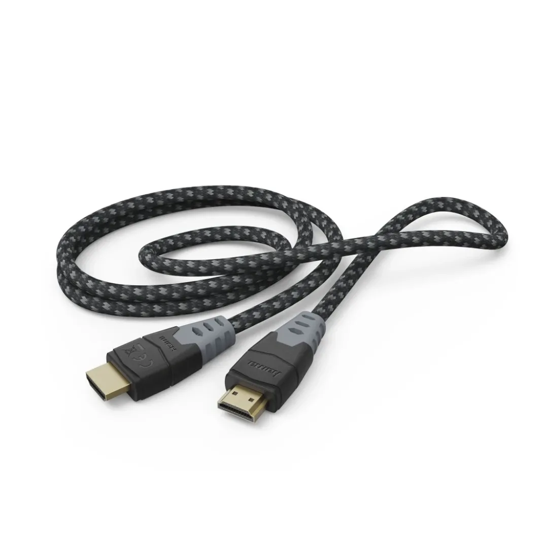 High Speed HDMI™-Kabel, St.-St., 8K, Ethernet, Gewebe, vergoldet, 1,5 m