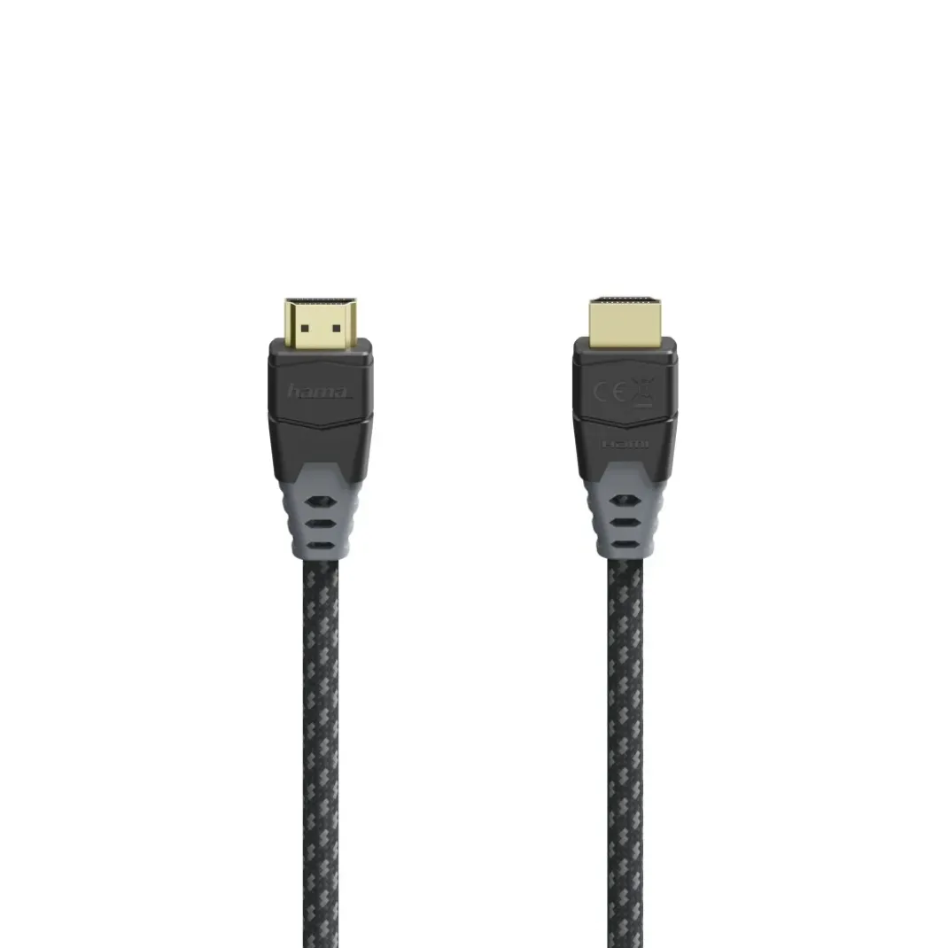 High Speed HDMI™-Kabel, St.-St., 8K, Ethernet, Gewebe, vergoldet, 1,5 m