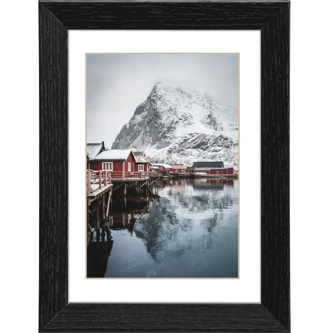 Holzrahmen "Oslo", Schwarz, 20 x 30 cm