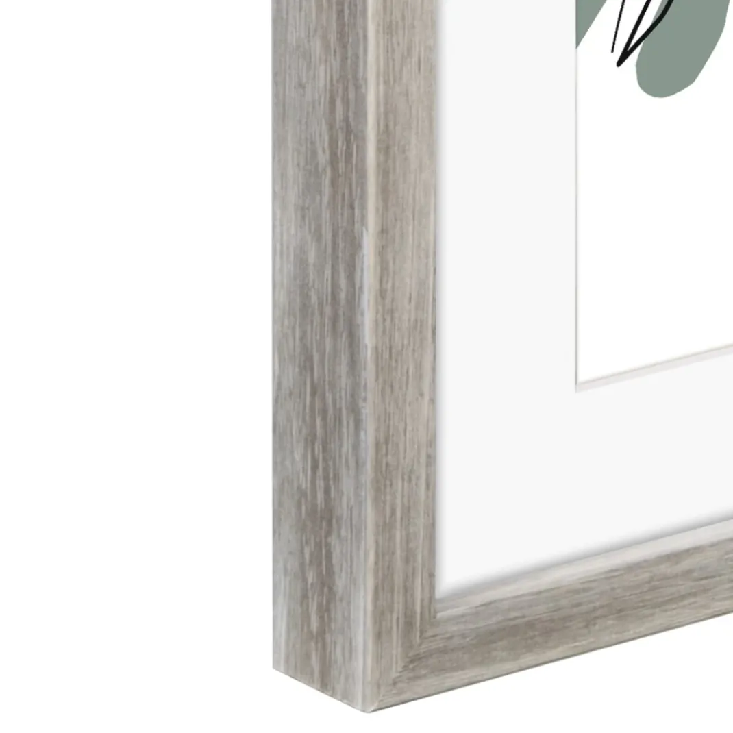 Holzrahmen-Galerie "Kopenhagen", Taupe, 23 x 45 cm (3 Bilder)