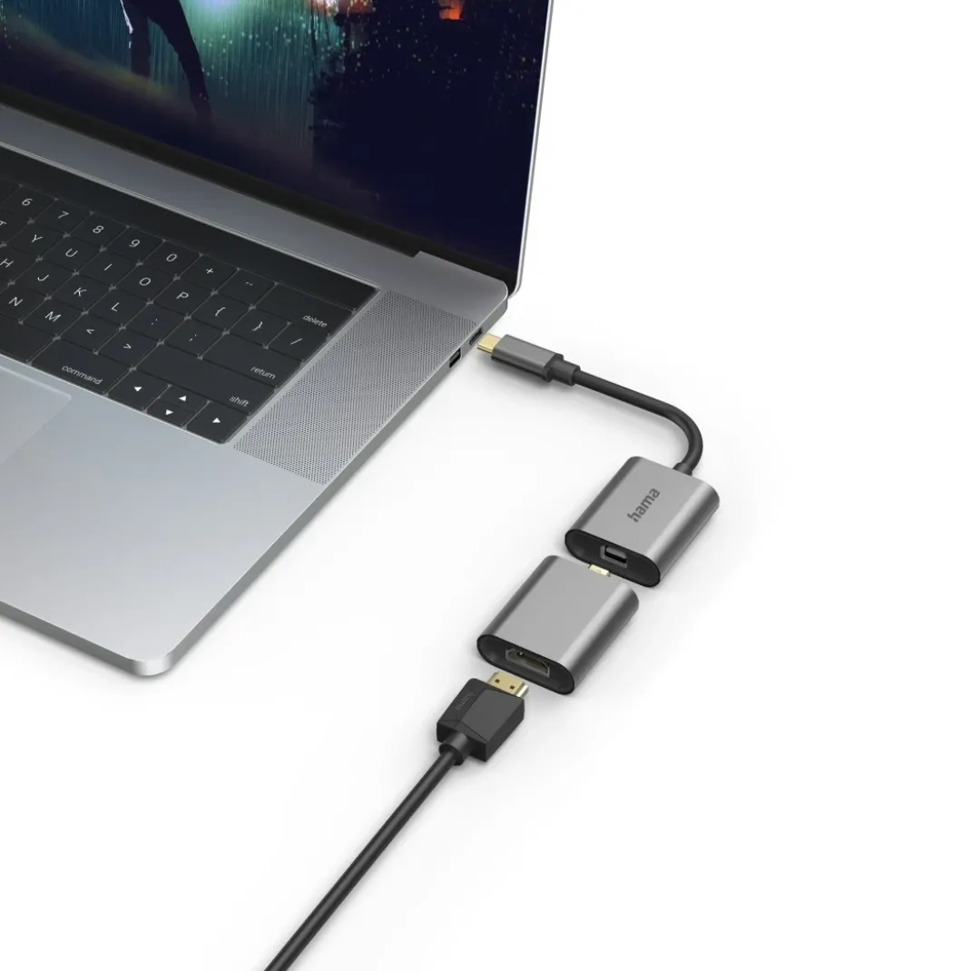 6in1 Adapter, "Connect2Go", USB-C, Mini-DisplayPort, HDMI™, VGA