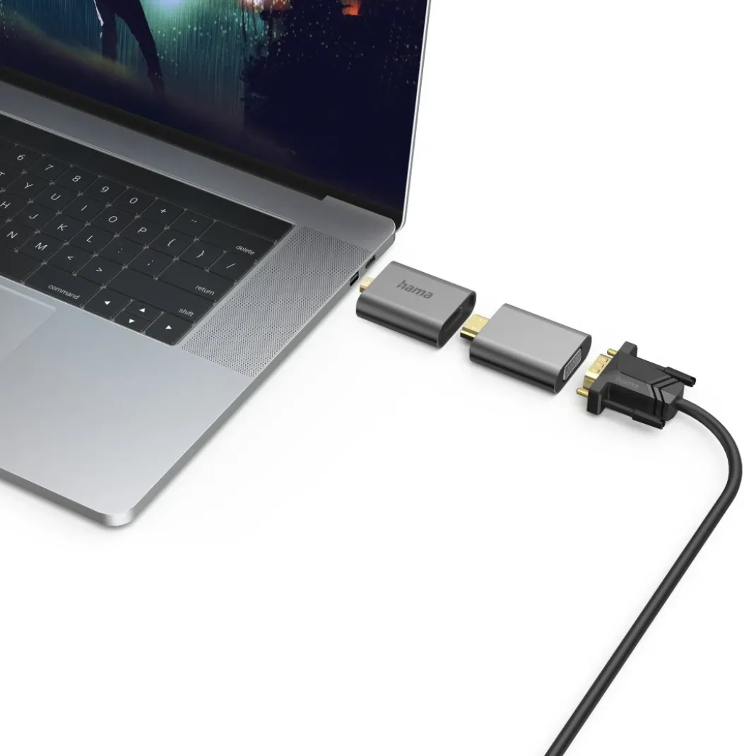 6in1 Adapter, "Connect2Go", USB-C, Mini-DisplayPort, HDMI™, VGA
