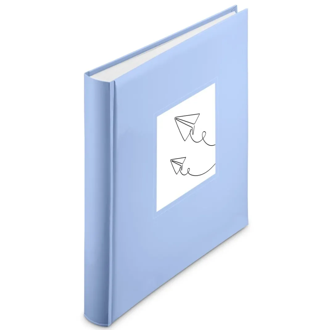 Jumbo-Album "Colorful Lineart", 30x30 cm, 80 weiße Seiten, Blau