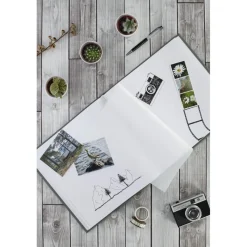Jumbo-Album "Fine Art", 30x30 cm, 80 weiße Seiten, Grau