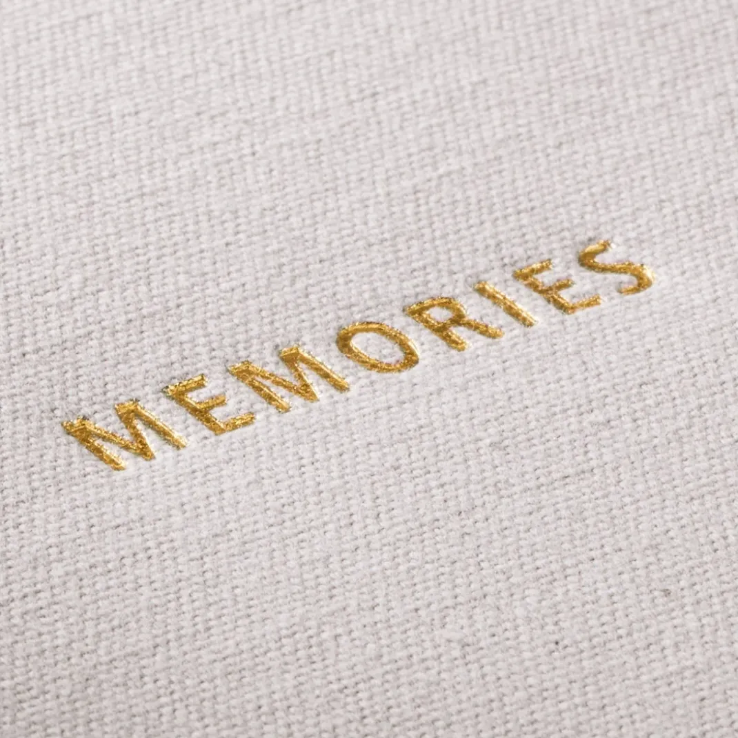 Jumbo-Album "Memories", 30x30 cm, 50 schwarze Seiten, Grau